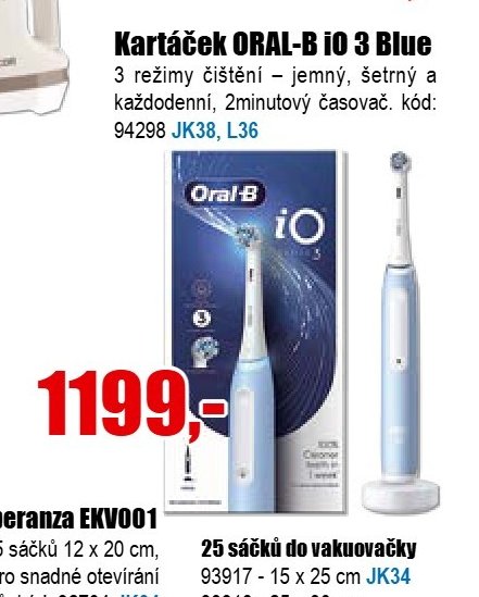 Kartáček ORAL-B iO 3 Blue