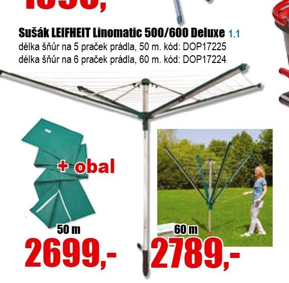 Sušák LEIFHEIT Linomatic 500/600 Deluxe