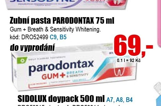 Zubní pasta PARODONTAX 75 ml