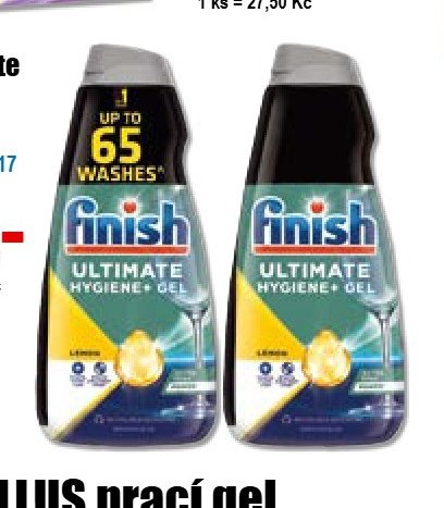 FINISH Ultimate Hygiene+ Gel 2x650 ml