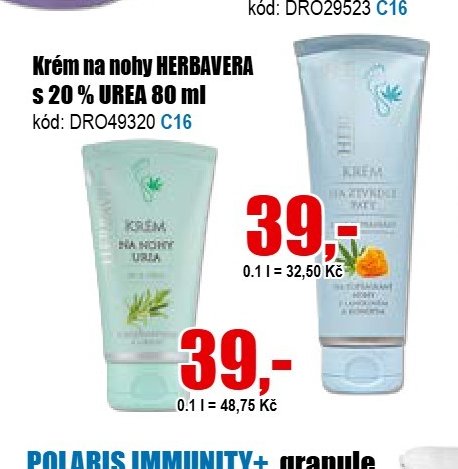 Krém na nohy HERBAVERA s 20 % UREA 80 ml