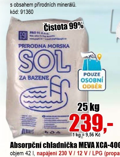 Mořská bazénová sůl
