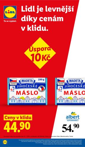 akční leták Lidl 6.8.2026-9.8.2026