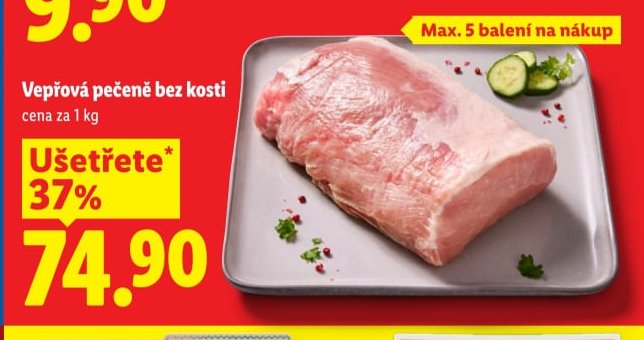Vepřová pečeně bez kosti
