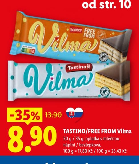 Tastino/Free From Vilma 50g/35g