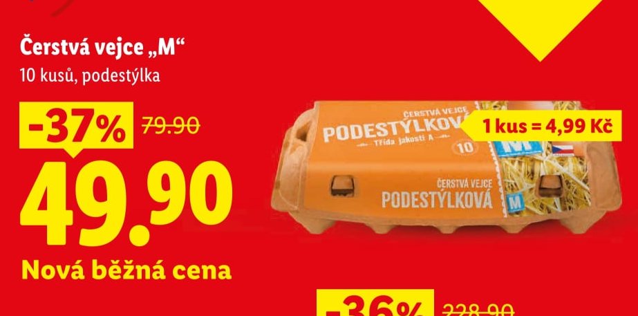 Čerstvá vejce M, 10 kusů
