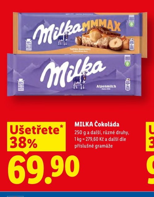 MILKA Čokoláda