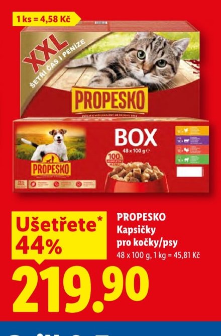 PROPESKO Kapsičky pro kočky/psy