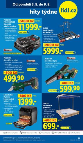 akční leták Lidl 3.8.2026-9.8.2026