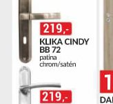 KLIKA CINDY BB 72 patina chrom/satén