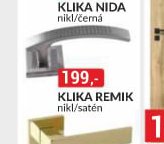 KLIKA REMIK nikl/satén