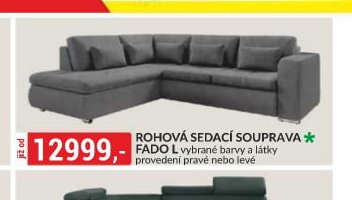 ROHOVÁ SEDACÍ SOUPRAVA FADO