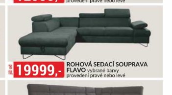 ROHOVÁ SEDACÍ SOUPRAVA FLAVO