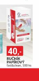 RUČNÍK PAPÍROVÝ fast&clean