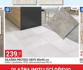DLAŽBA PROTEO GRYS 40x40 cm - bauMax akcniletaky.com