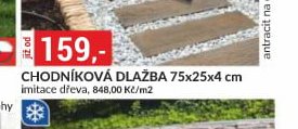 Chodníková dlažba 75x25x4 cm - bauMax akcniletaky.com