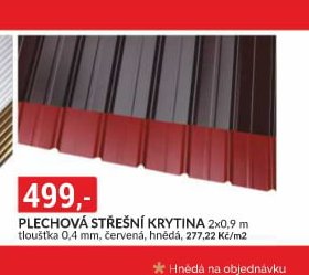 Plechová střešní krytina - bauMax akcniletaky.com