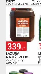 LAZURA NA DŘEVO 10 l - bauMax akcniletaky.com