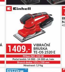 Einhell Vibrační bruska TE-OS 2520 E - bauMax akcniletaky.com