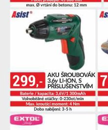 Asist Aku šroubovák s příslušenstvím - bauMax akcniletaky.com