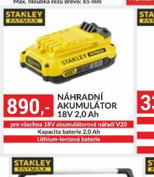 Stanley Fatmax Náhradní akumulátor 18V 2,0 Ah - bauMax akcniletaky.com