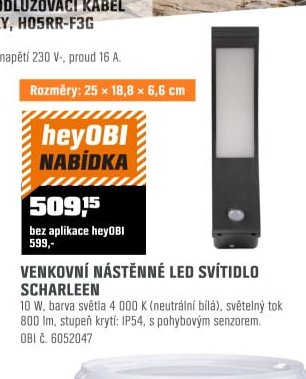 VENKOVNÍ NÁSTĚNNÉ LED SVÍTIDLO SCHARLEEN
