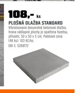 PLOŠNÁ DLAŽBA STANDARD
