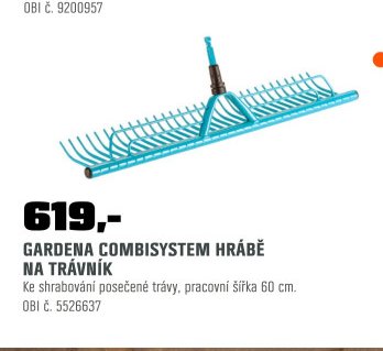 GARDENA COMBISYSTEM HRÁBĚ NA TRÁVNÍK