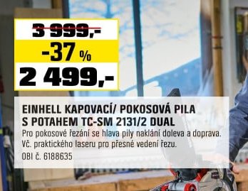 EINHELL KAPOVACÍ POKOSOVÁ PILA S POTAHEM TC-SM 2131/2 DUAL - OBI akcniletaky.com
