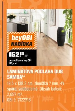 LAMINÁTOVÁ PODLAHA DUB SAMOA - OBI akcniletaky.com