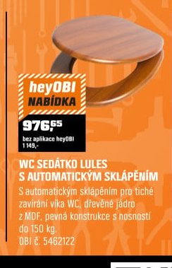 WC SEDÁTKO LULES S AUTOMATICKÝM SKLÁPĚNÍM - OBI akcniletaky.com