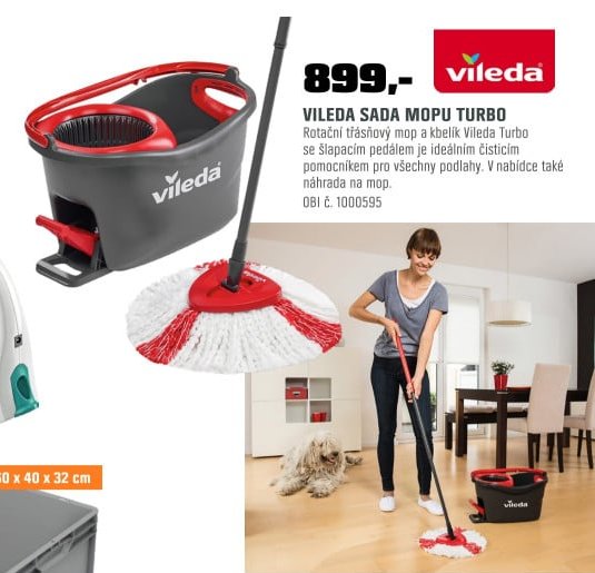 Vileda sada mopu Turbo - OBI akcniletaky.com