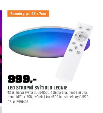 LED STROPNÍ SVÍTIDLO LEONIE - OBI akcniletaky.com
