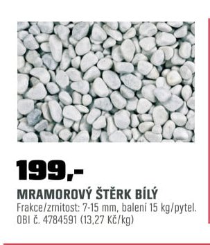 MRAMOROVÝ ŠTĚRK BÍLÝ - OBI akcniletaky.com