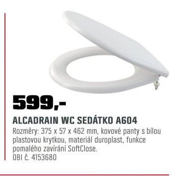 ALCADRAIN WC SEDÁTKO A604 - OBI akcniletaky.com