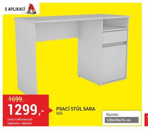 PSACÍ STŮL SARA bílá