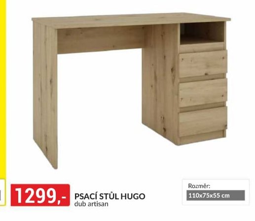 PSACÍ STŮL HUGO dub artisan