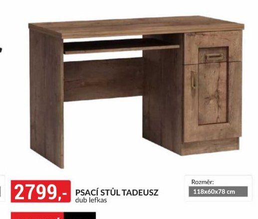PSACÍ STŮL TADEUSZ dub lefkas