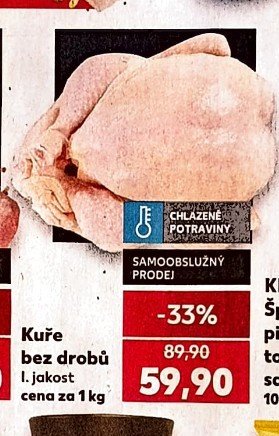 Kuře bez drobů I. jakost