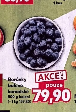 Borůvky balené kanadské