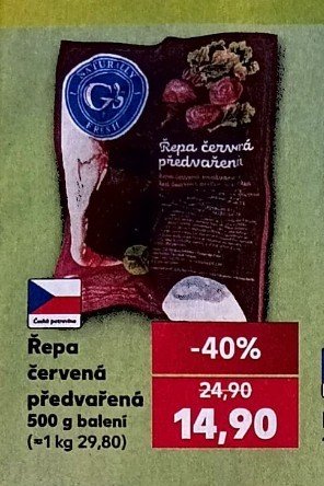 Řepa červená předvařená