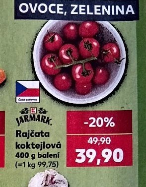 Rajčata koktejlová