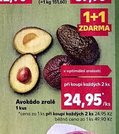 Avokádo zralé