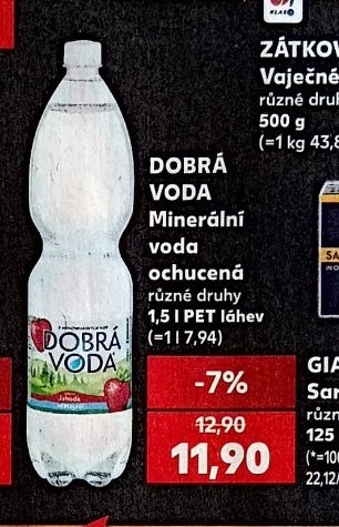 DOBRÁ VODA Minerální voda ochucená