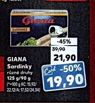 GIANA Sardinky