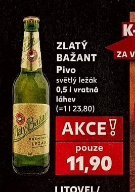 ZLATÝ BAŽANT Pivo