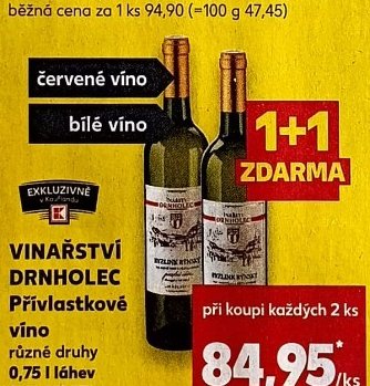 Vinařství Drnholec Přívlastkové víno