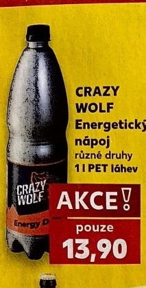 CRAZY WOLF Energetický nápoj
