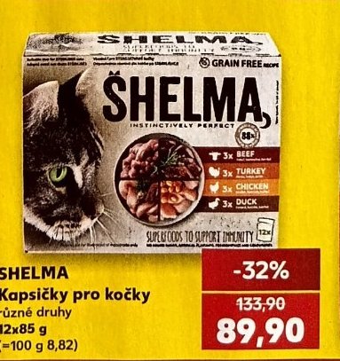 SHELMA Kapsičky pro kočky