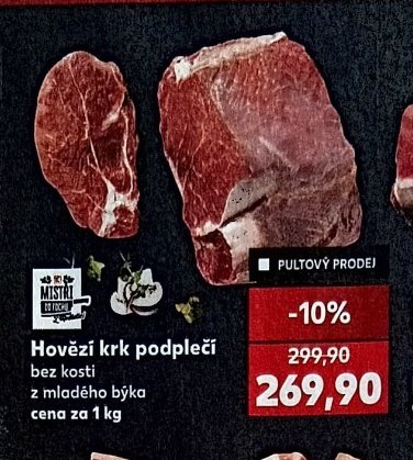 Hovězí krk podplečí